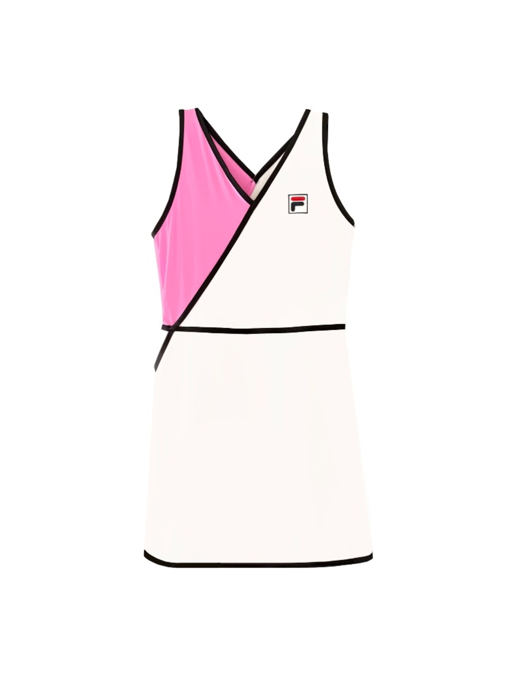 FILA Women's White and Pink Colorblock Tennis Dress Size Medium NWT